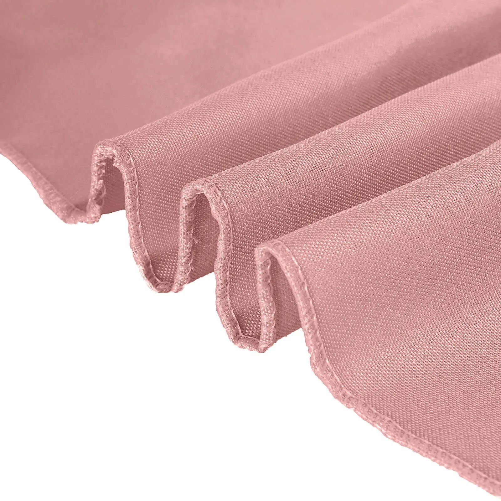 10 Pack Dusty Rose Polyester Banquet Chair Covers, Reusable Stain Resistant Slip On Chair Covers