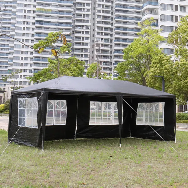 10'x20' Outdoor Party Tent with 6 Removable Sidewalls, Waterproof