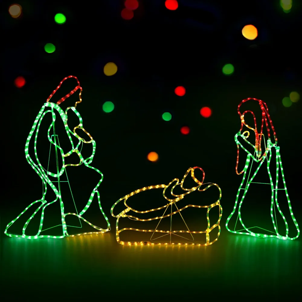 1.12M Christmas Lights Motif 552 LED Rope Light Outdoor Decoration