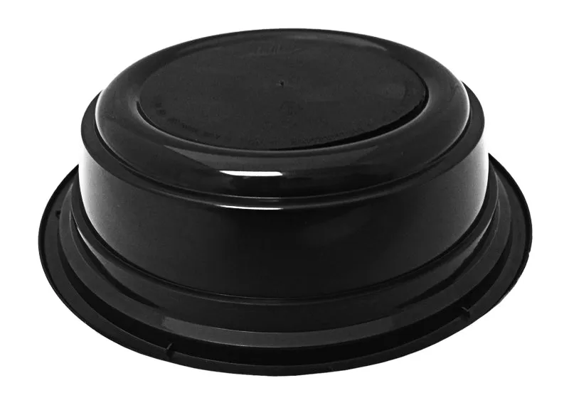 16 oz. Round Black  6" Container With Lid Combo 50/PK