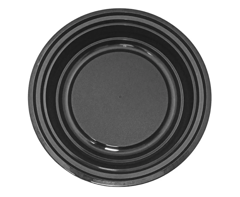 24 oz. Round Black 7" Container With Lid Combo 150/CS