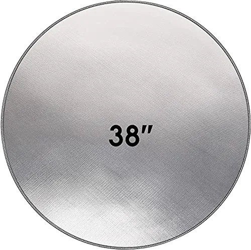 38 Inch Diameter Round Fire Pit Mat for Under Fire Pit Grill Mat BBQ Camping