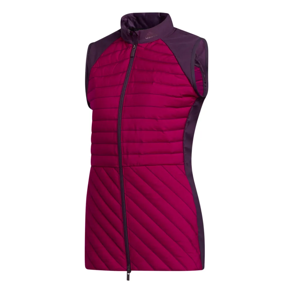 adidas Womens Down Filled Frostguard 2.0 Vest - POWER BERRY