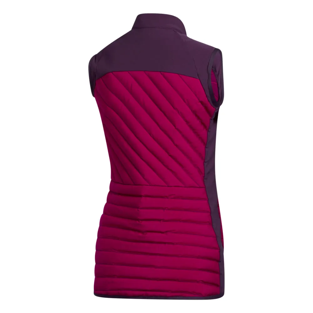 adidas Womens Down Filled Frostguard 2.0 Vest - POWER BERRY