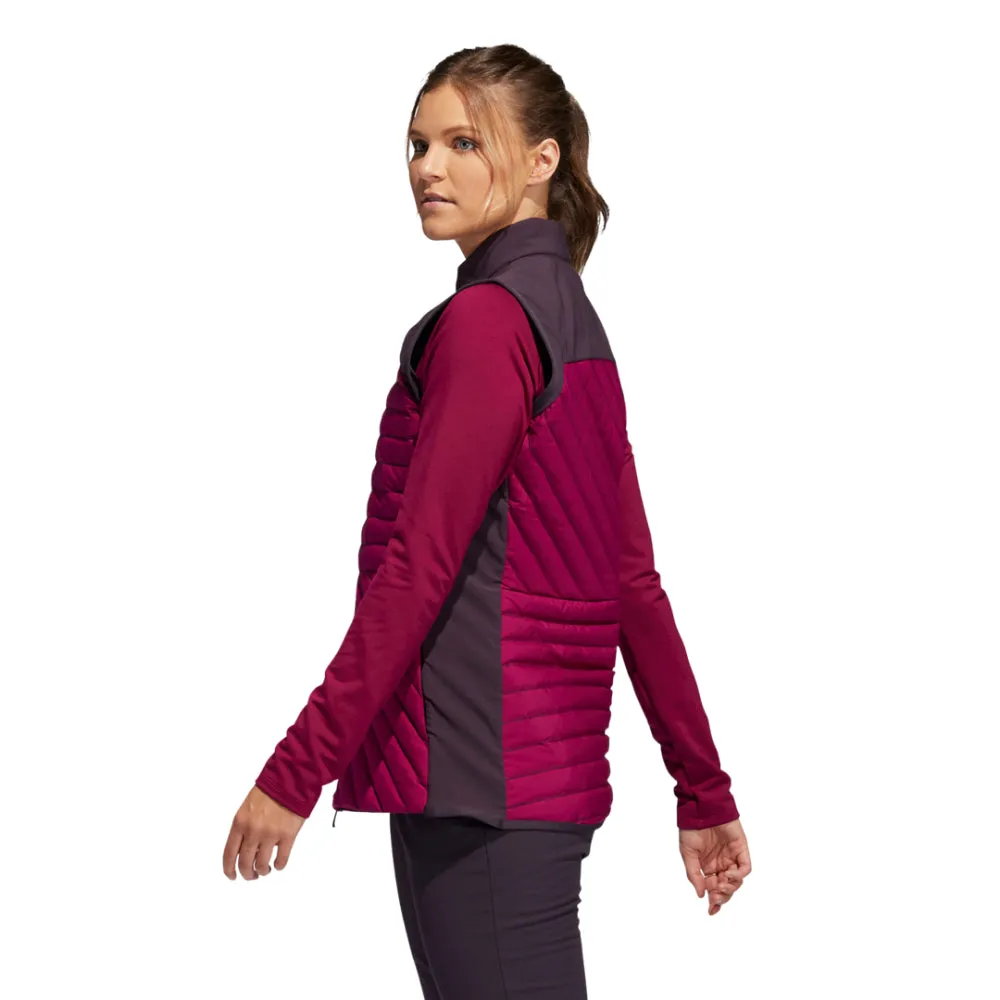 adidas Womens Down Filled Frostguard 2.0 Vest - POWER BERRY