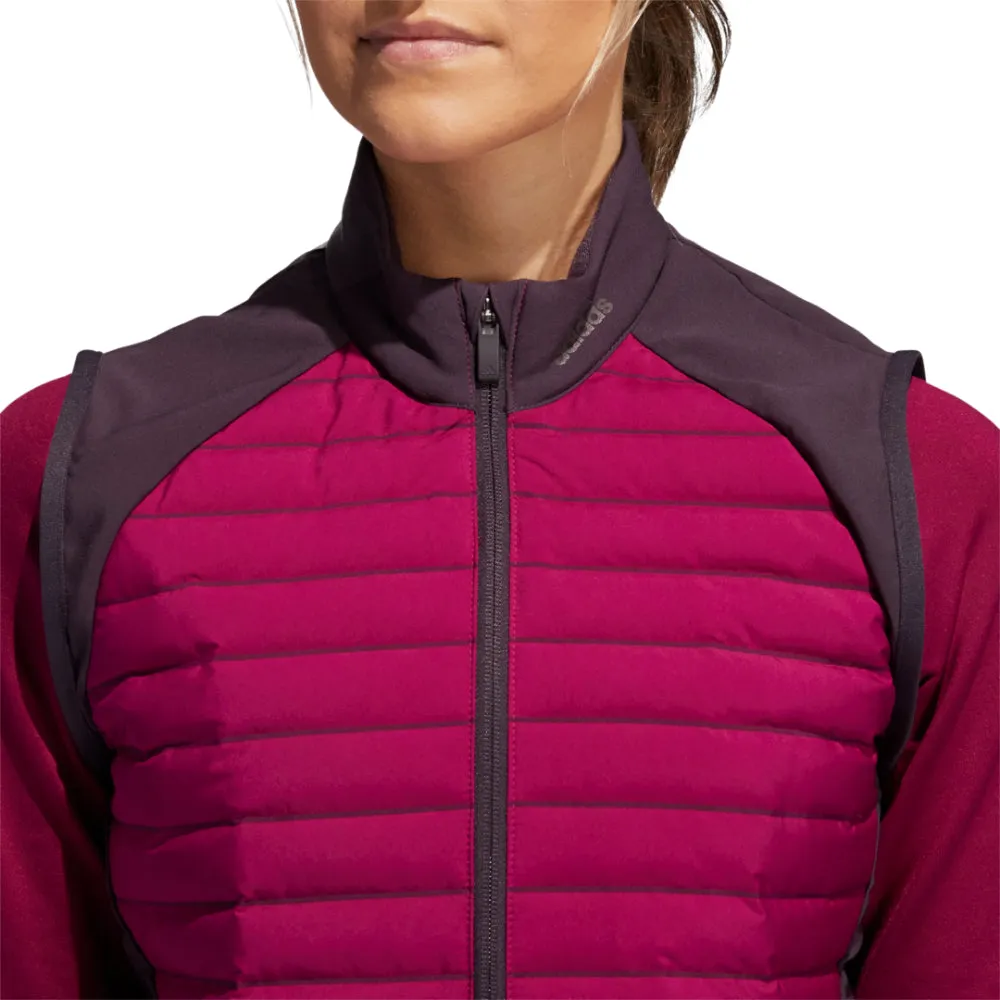 adidas Womens Down Filled Frostguard 2.0 Vest - POWER BERRY