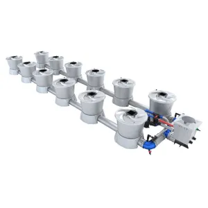 ALIEN Hydroponics V-SYSTEM 12 Pot 2 Row Kit