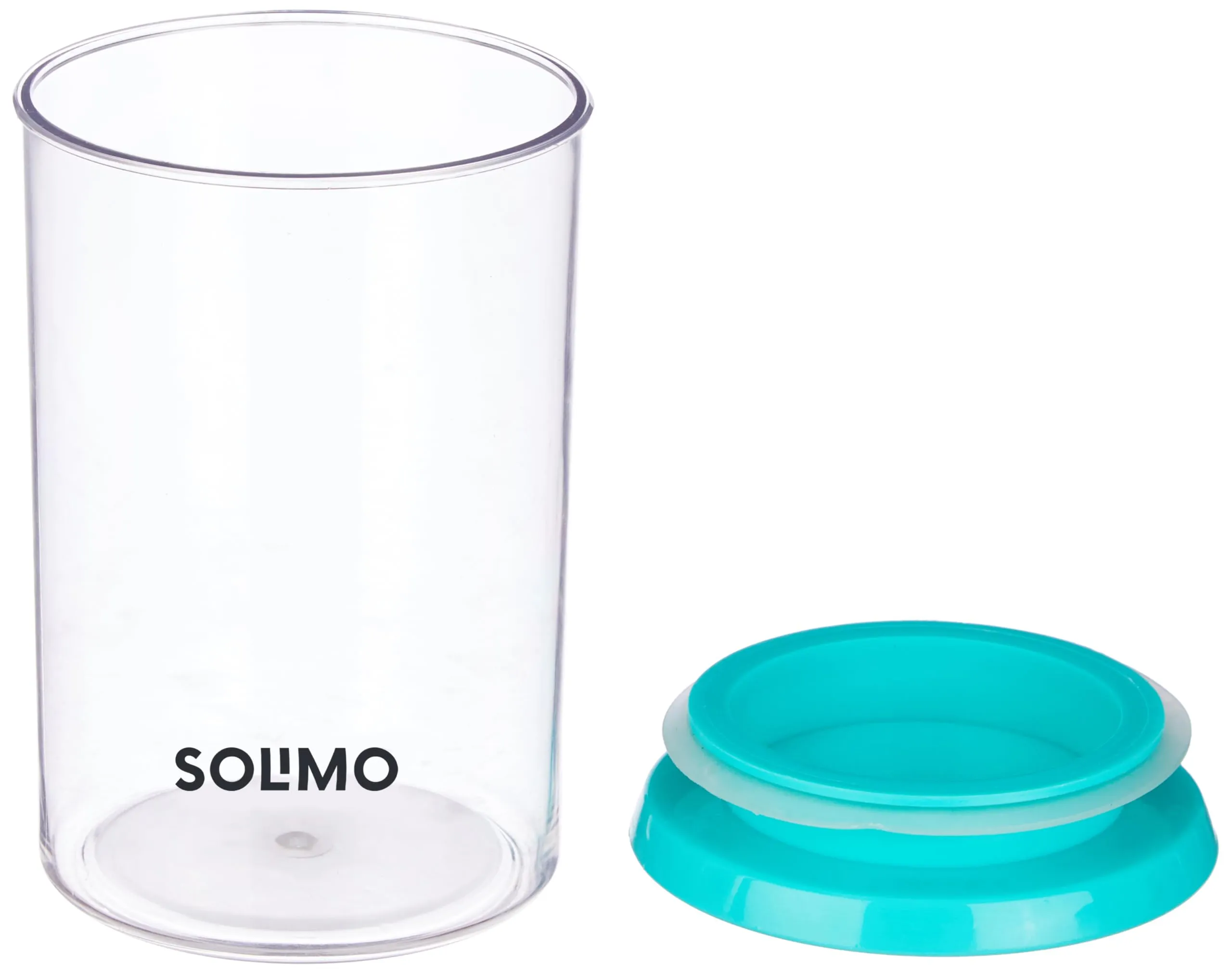 Amazon Brand - Solimo Plastic Storage Jar and Container Set I Air Tight & BPA Free Containers for Kitchen Storage Set I Grocery Kitchen Container, Set 8 (500 ML - 4 Pieces & 900 ML - 4 Pieces), Blue