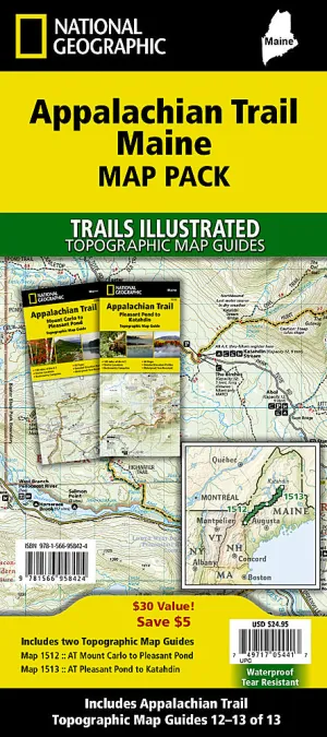 Appalachian Trail Maine Map Pack Bundle TI01021224B