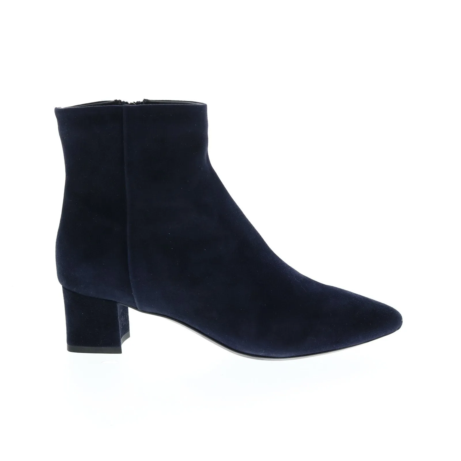 Aquatalia Perlina Dress Suede 34L2771-NVY Womens Blue Suede Zipper Ankle & Booties Boots