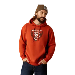 Ariat Men's Forest Badge Dark Orange Hoodie