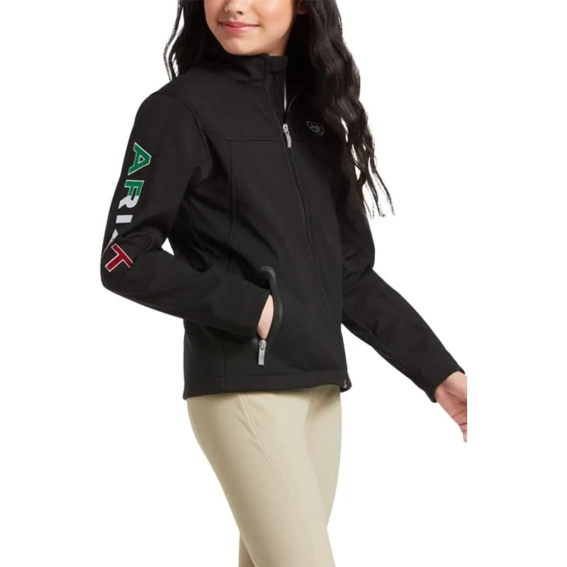 Ariat Youth New Team Softshell Mexico Black Jacket