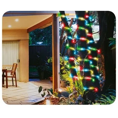 Arlec 10m Coloured Solar Powered Thin LED Rope Light