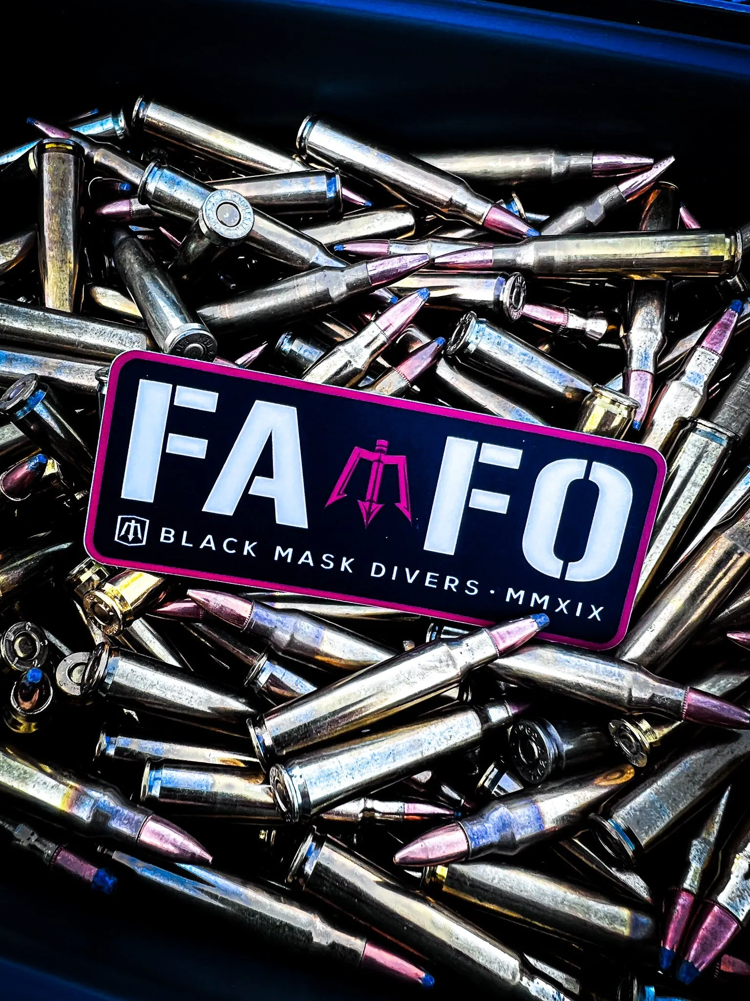 Black Mask Divers F.A.F.O. Sticker