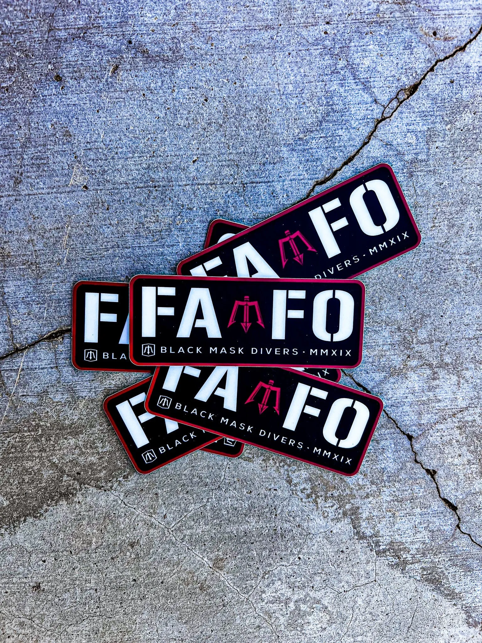 Black Mask Divers F.A.F.O. Sticker