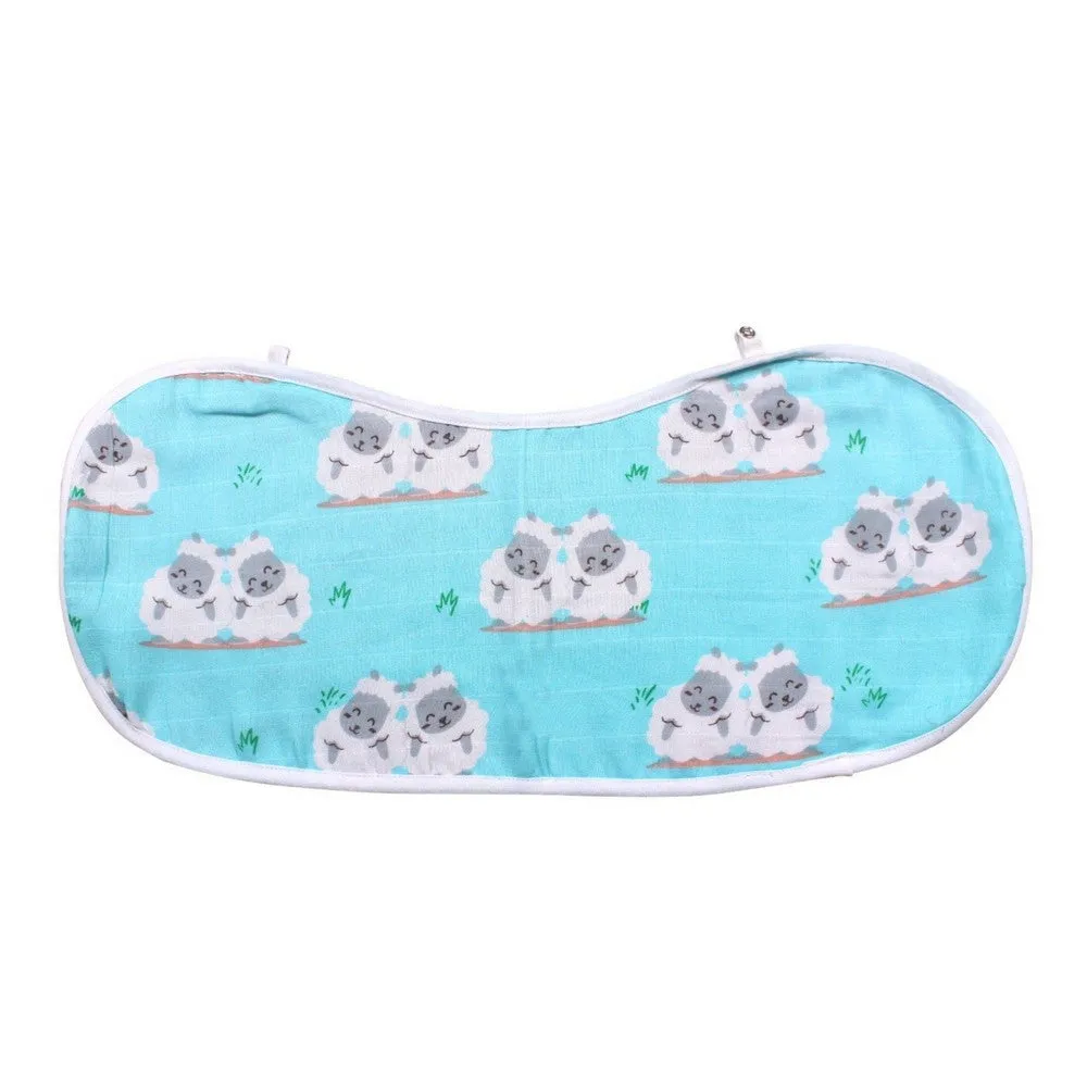 Blue Sheep  Burp Cloth