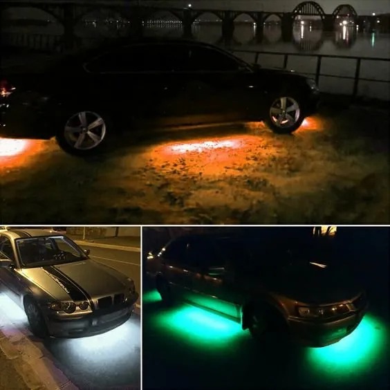 Car Under Glow Light Flexible Strip- LED Underbody Lights Remote APP Control