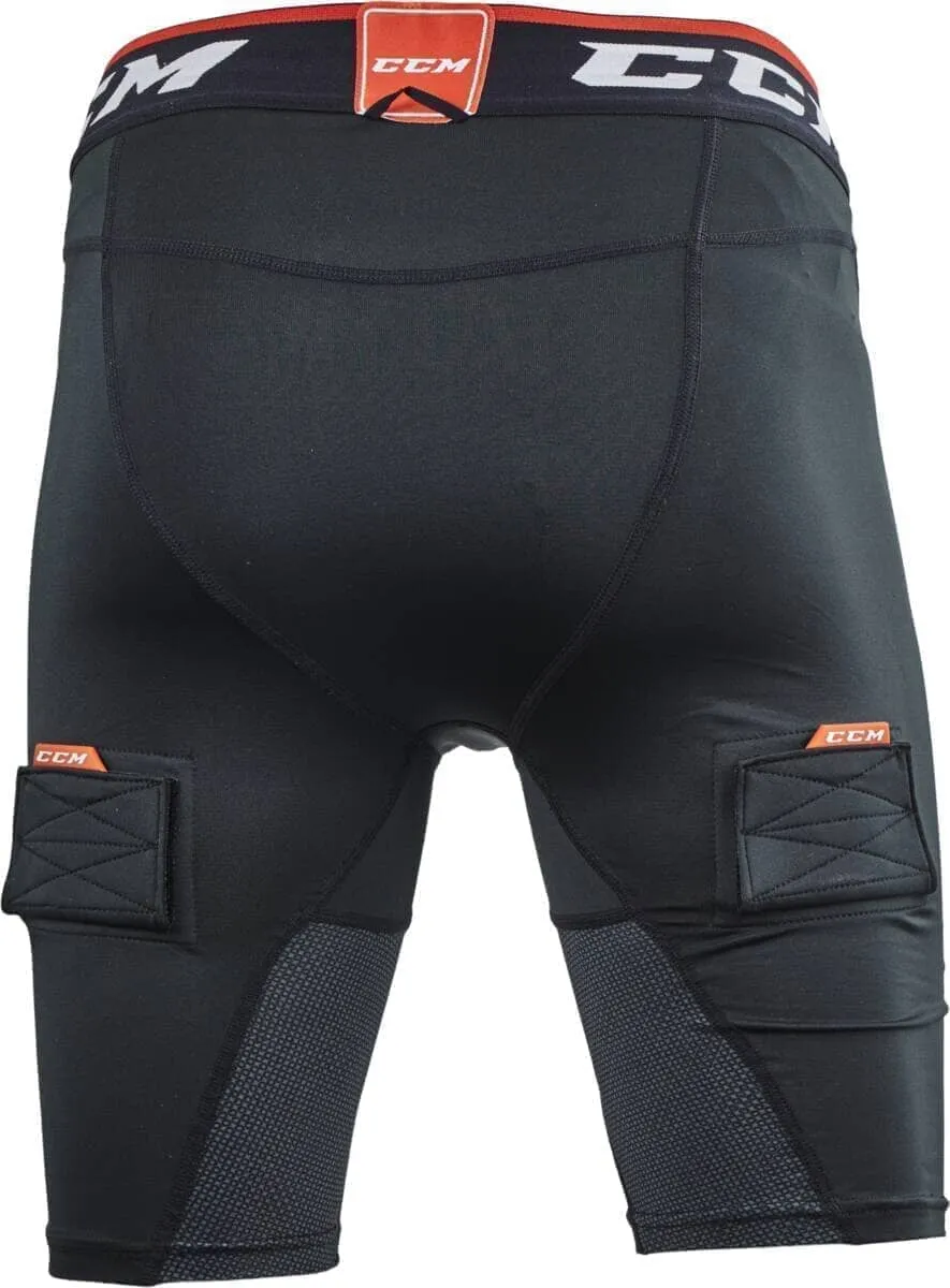 CCM Compression Shorts With Gel/Jock/Tabs