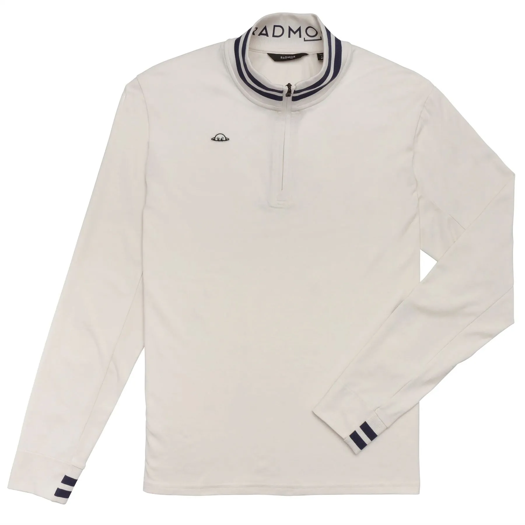 Chappie Recycled Quarter Zip Mid Layer Snow White - SU24