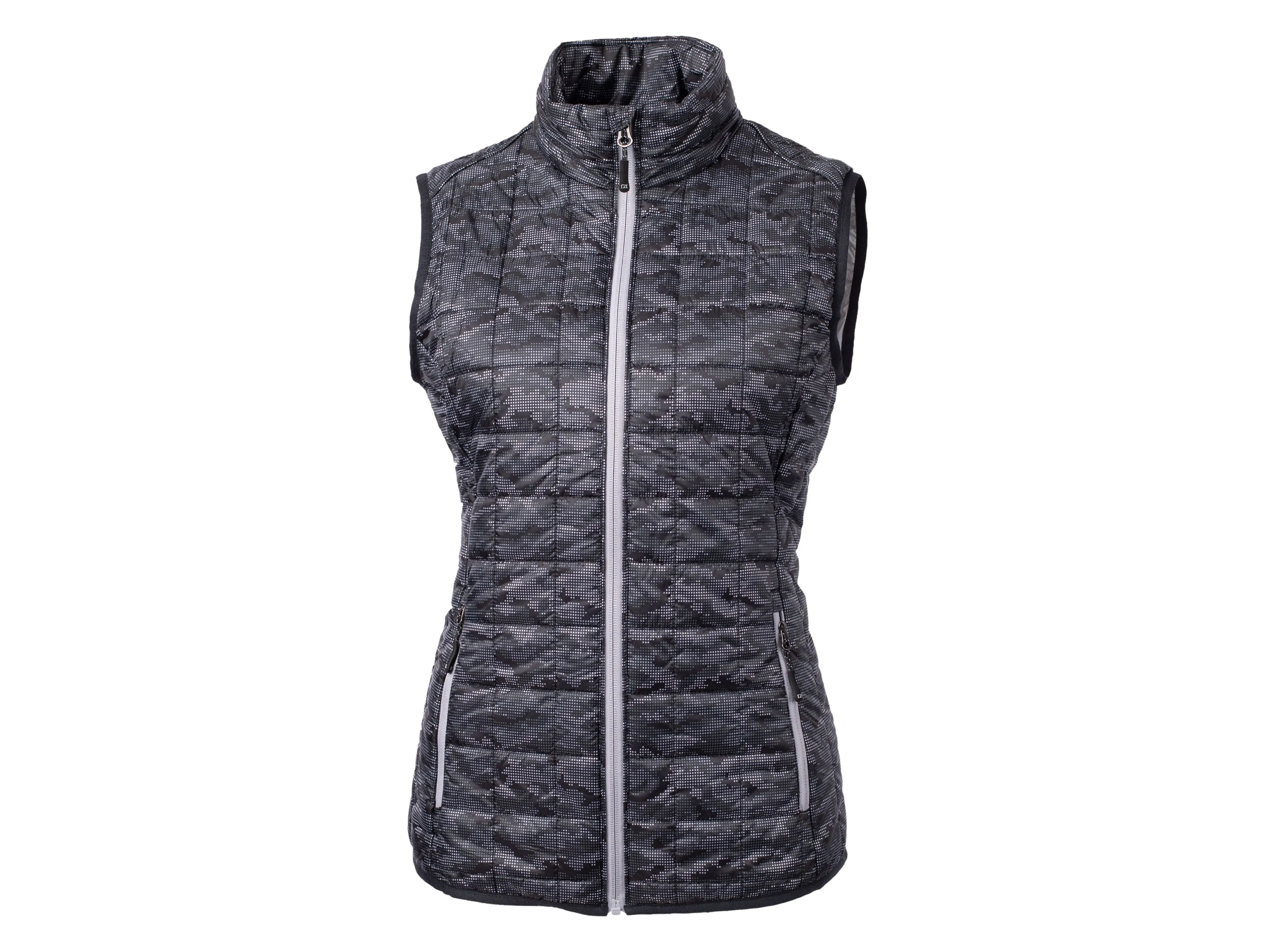 Cutter & Buck Rainier PrimaLoft® Womens Eco Insulated Full Zip Printed Puffer Vest