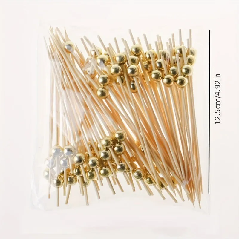 Elegant Handmade Bamboo Cocktail Picks for Deluxe Party Appetizers