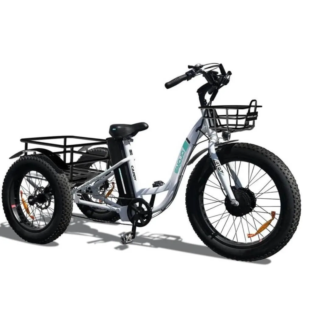 Emojo Caddy 500W 48V Fat Tire Electric Tricycle