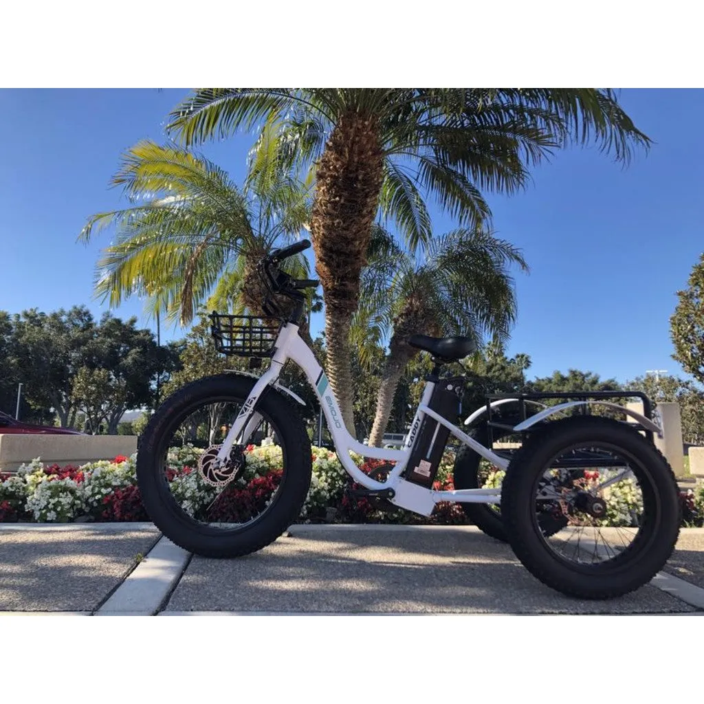 Emojo Caddy 500W 48V Fat Tire Electric Tricycle