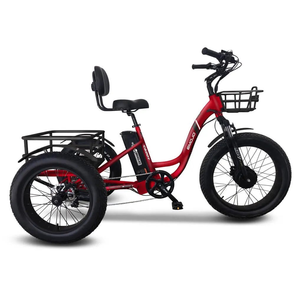 Emojo Caddy Pro 500W 48V Fat Tire Electric Tricycle