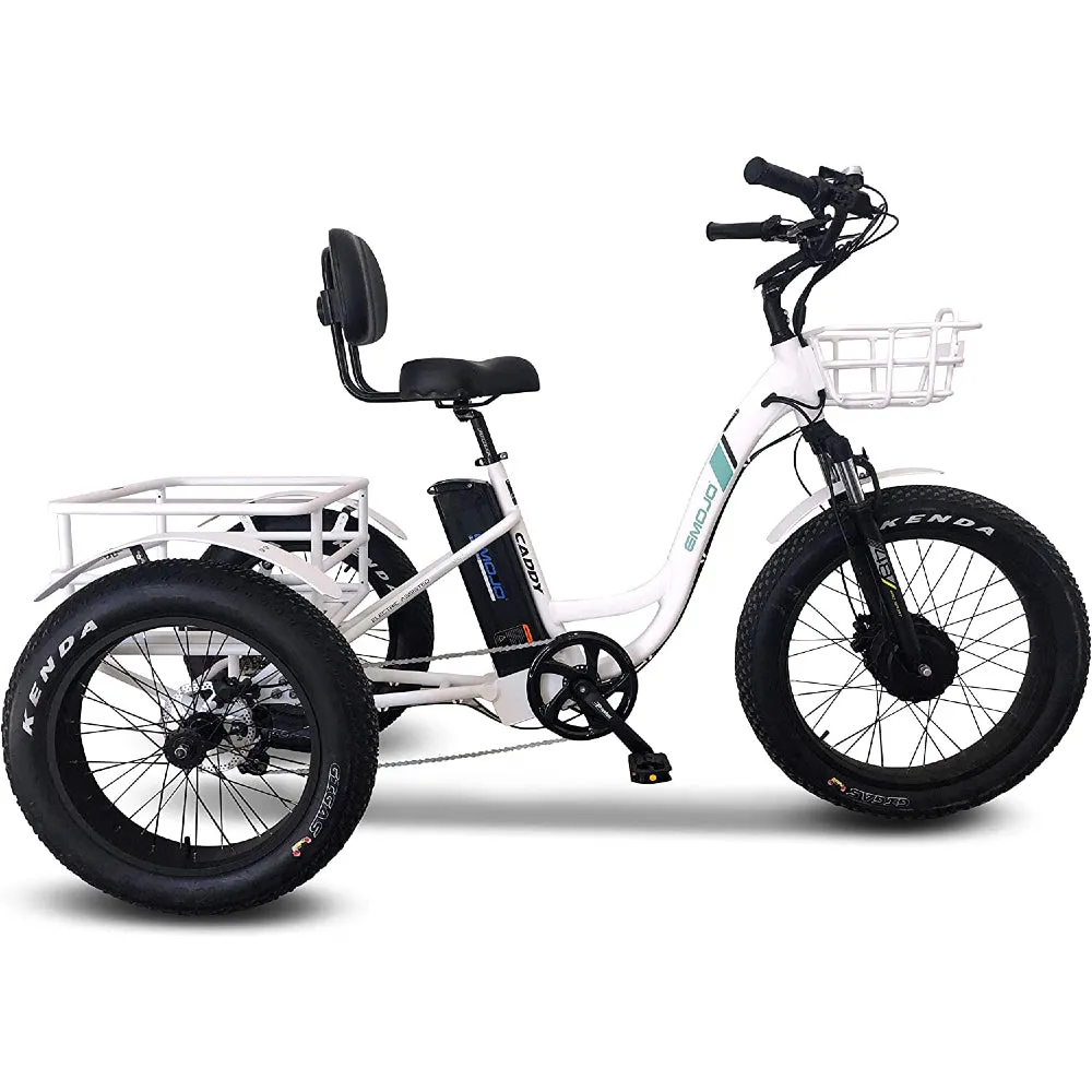 Emojo Caddy Pro 500W 48V Fat Tire Electric Tricycle