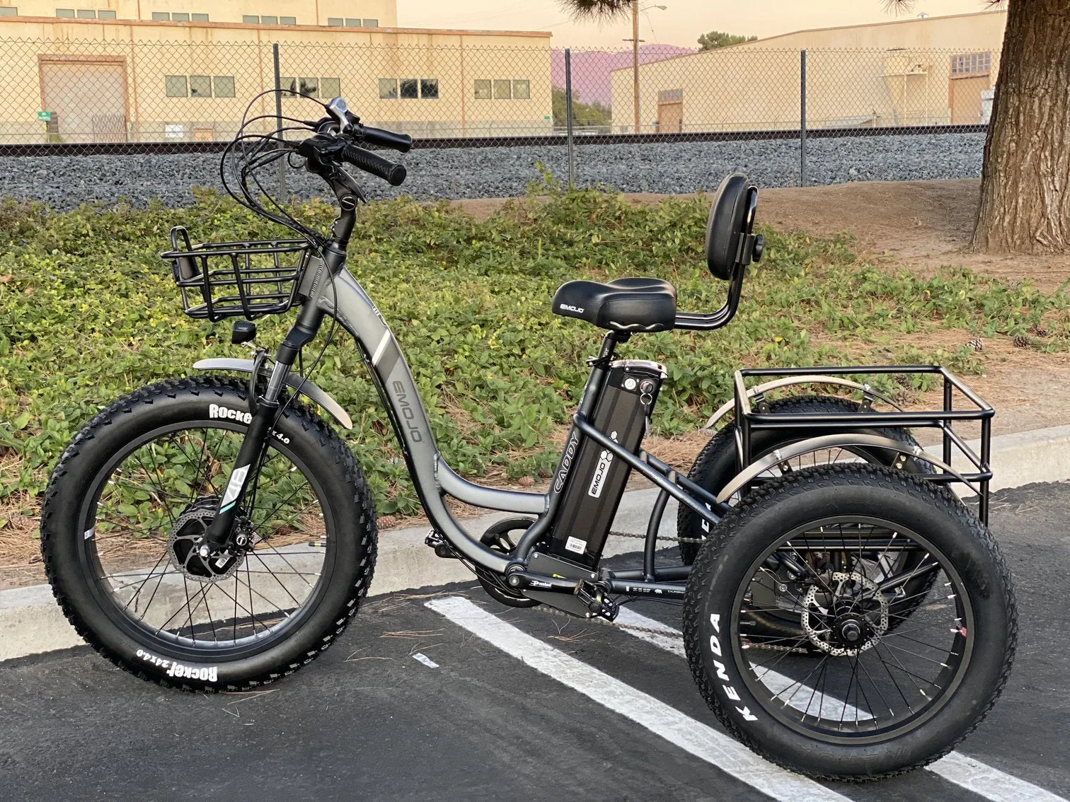 Emojo Caddy Pro 500W 48V Fat Tire Electric Tricycle