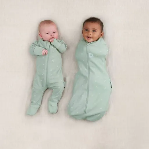 ErgoPouch - Layers Long Sleeve Babygrow - Sage - 0.2 TOG