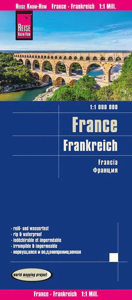 France Road Map by Reise Know-How (2022)