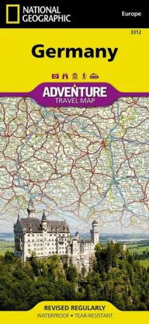 Germany Adventure Road Map by National Geographic (2012)