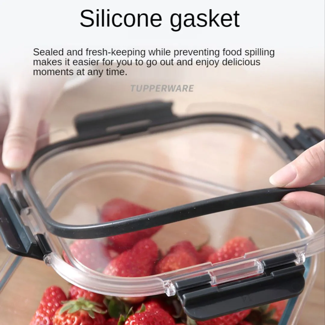 Glass Lock Square Glass Food Container