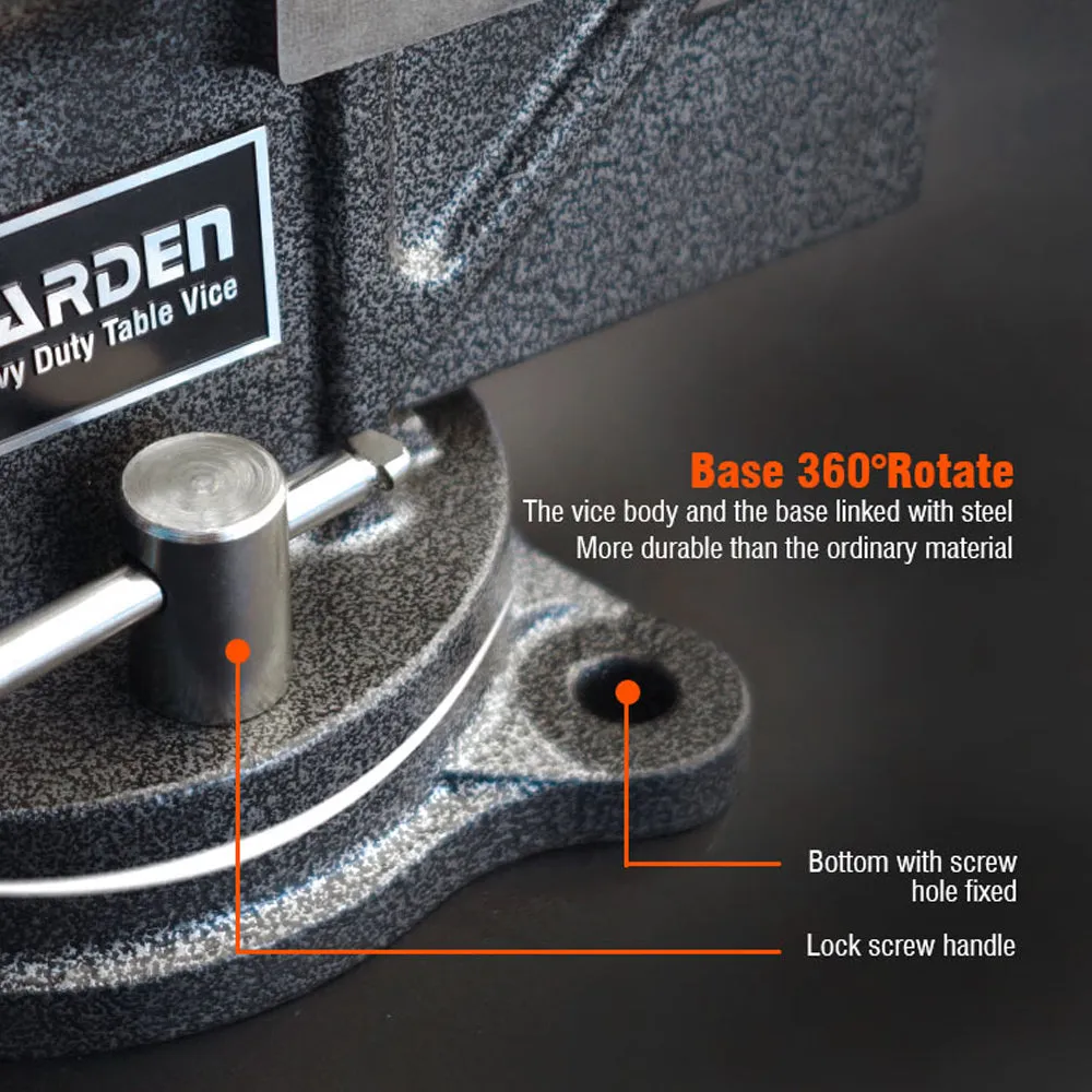 Harden 6"/26.5kg Heavy Duty Table Vice