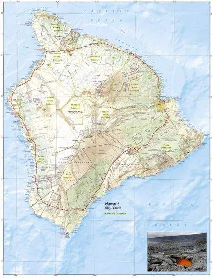 Hawaii Adventure Road Map by National Geographic (2012)