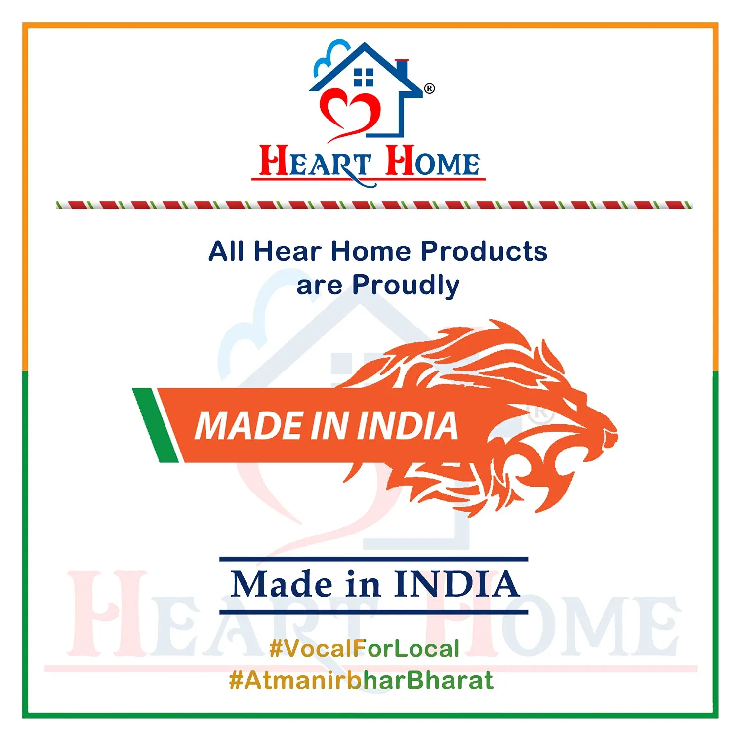 Heart Home Large Food Grade, Microwave Safe Plastic Masala Box, Spice Container with 6 Containers & 1 Spoon- Pack of 2 (Cream)-HS43HEARTH25894