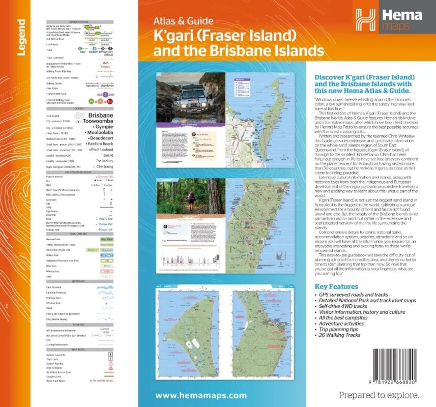 Hema Ultimate Guide to K'gari (Fraser Island) and the Brisbane Islands Atlas