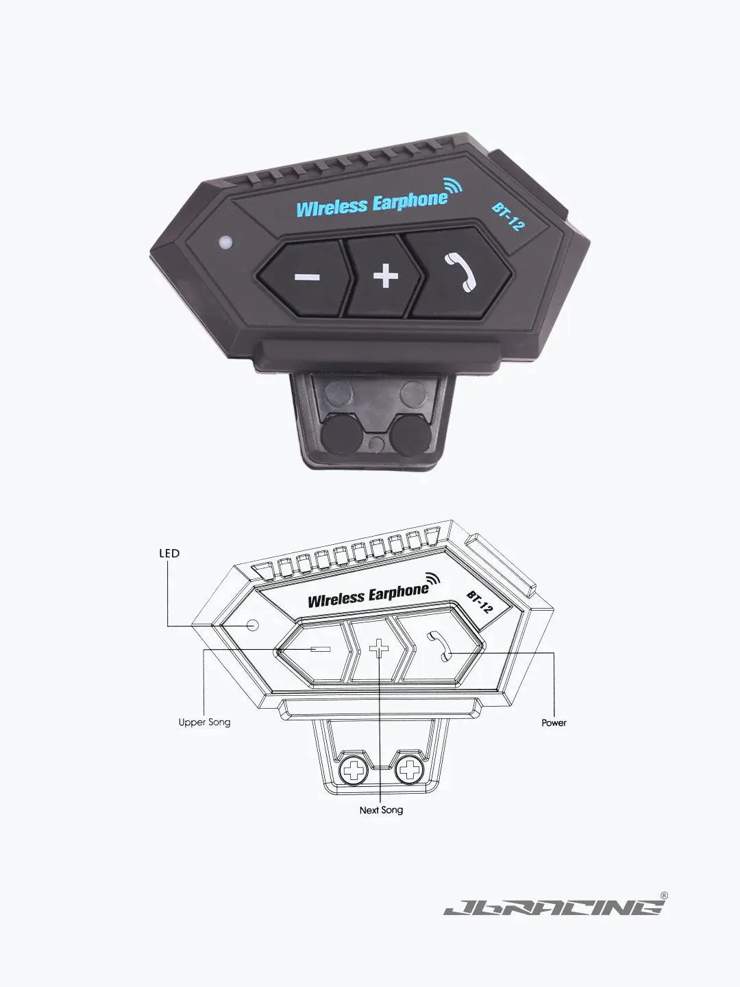 JB Helmet Bluetooth BT12