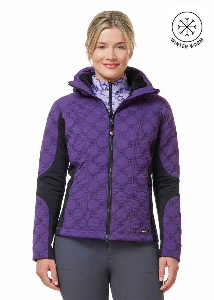 Kerrits Ladies Bit by Bit Solid Quilted Jacket