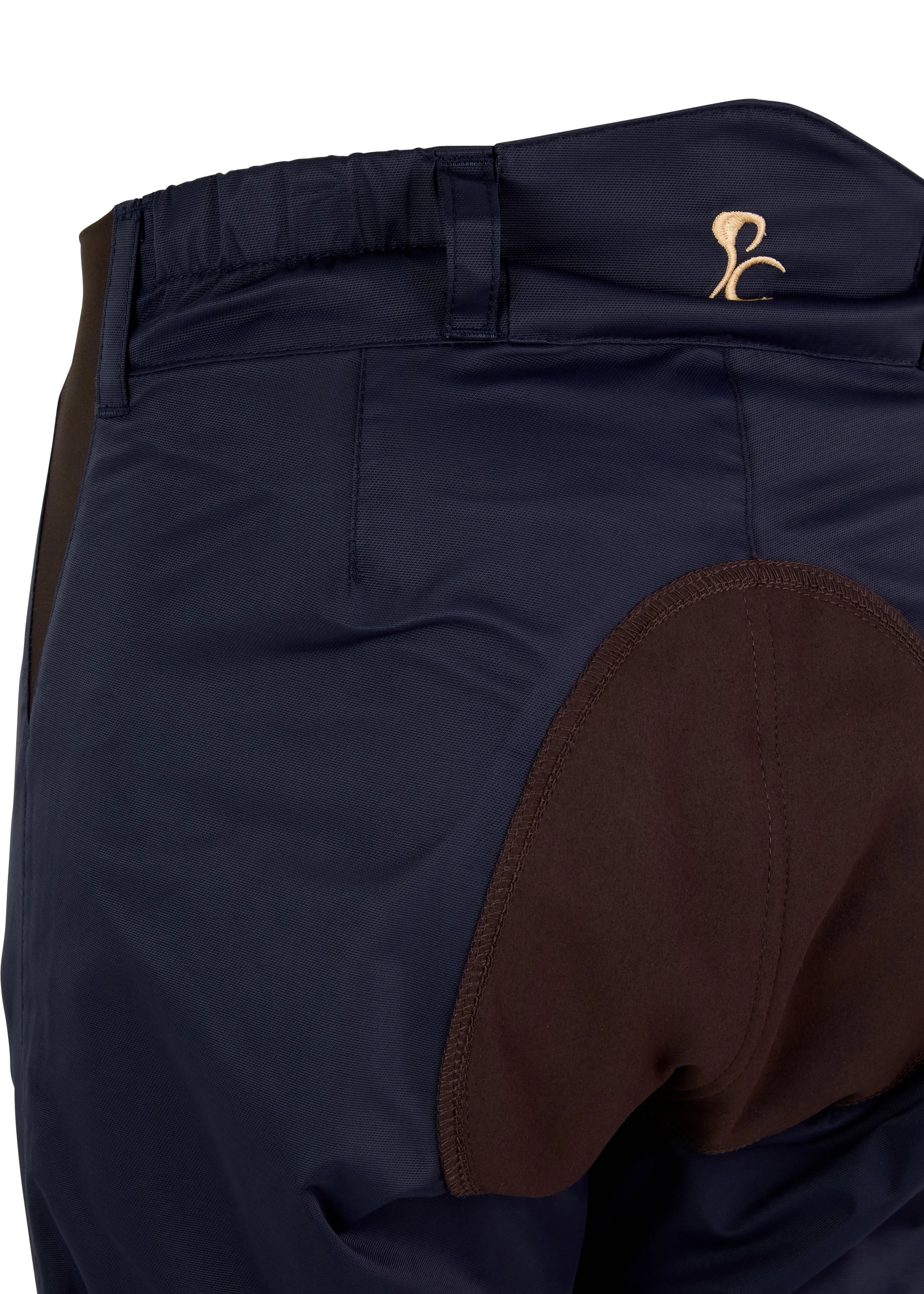 Kids Weatherproof Breeches - Navy and Chocolate