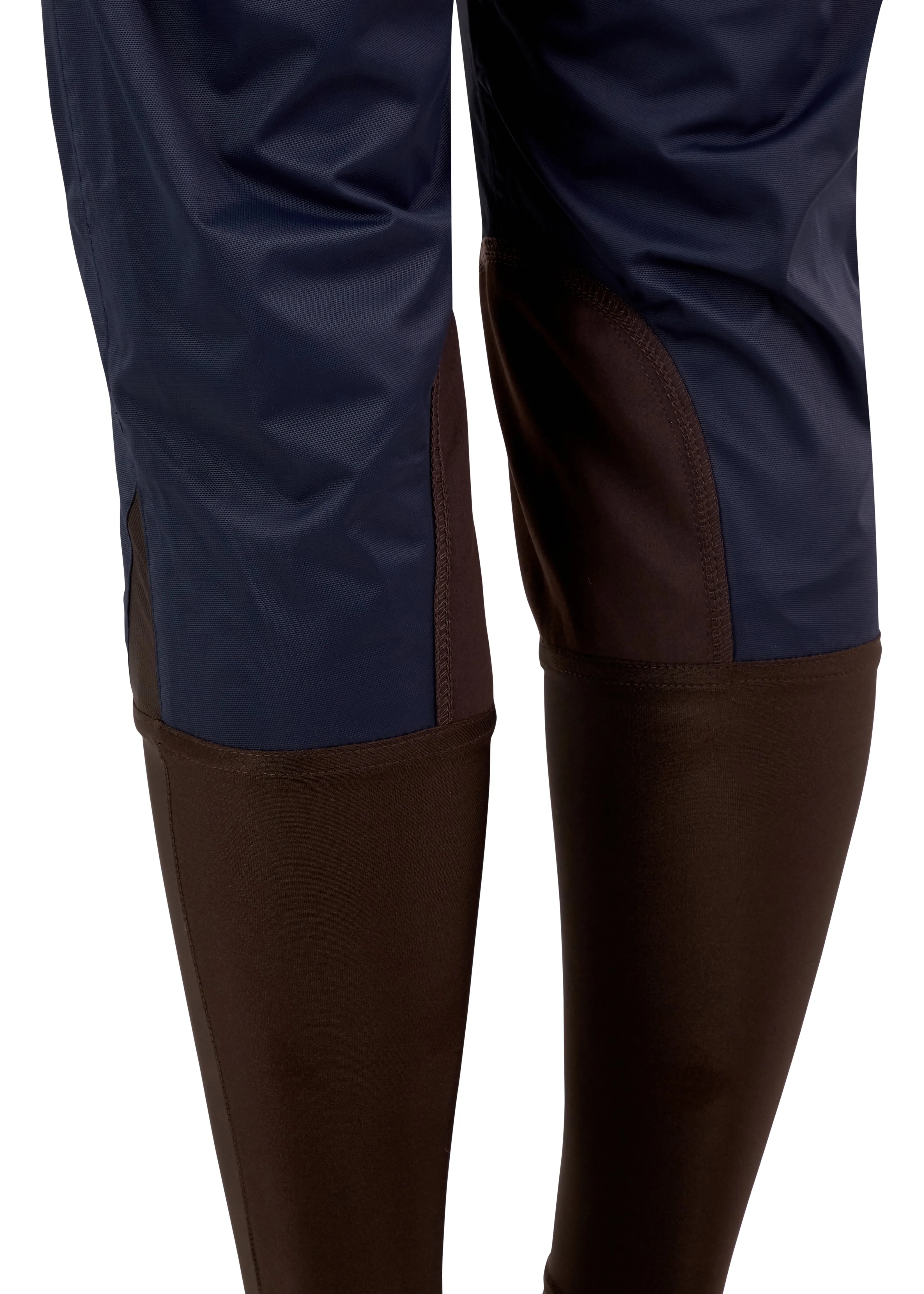 Kids Weatherproof Breeches - Navy and Chocolate