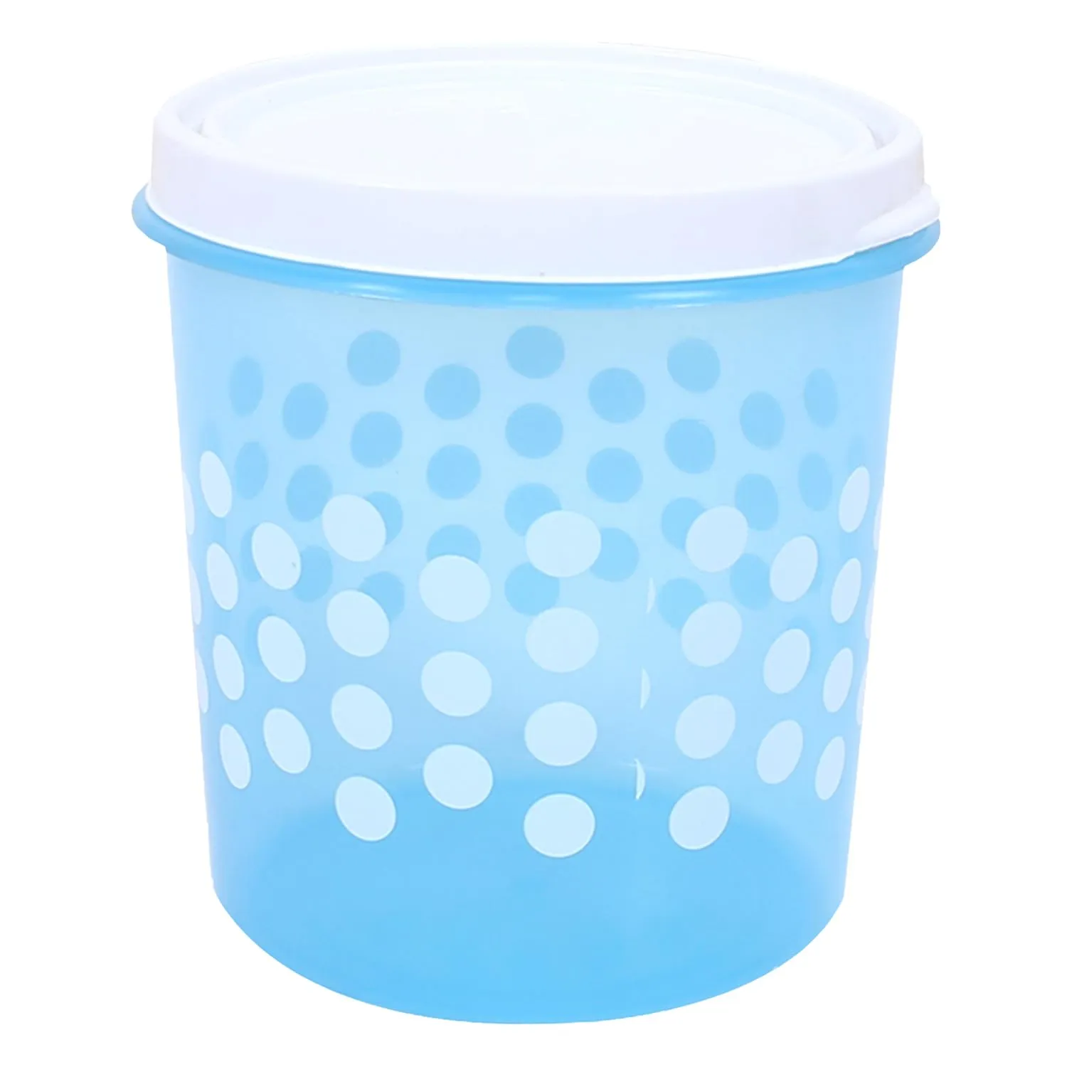 Kuber Industries Container | Plastic Container for Kitchen | Food Storage Container for Kitchen | Dot Printed Storage Containers | 5 Litre | Conti 105 | Sky Blue