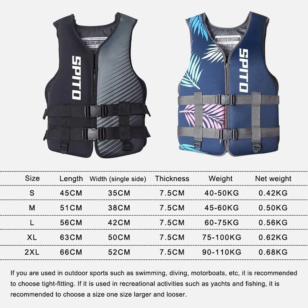 Life Jackets Vest, Adult Adjustable Safety Breathable Swimming Vest