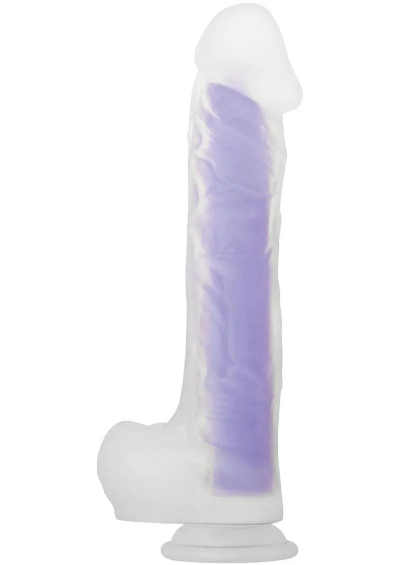 Luminous Stud Dildo with Balls