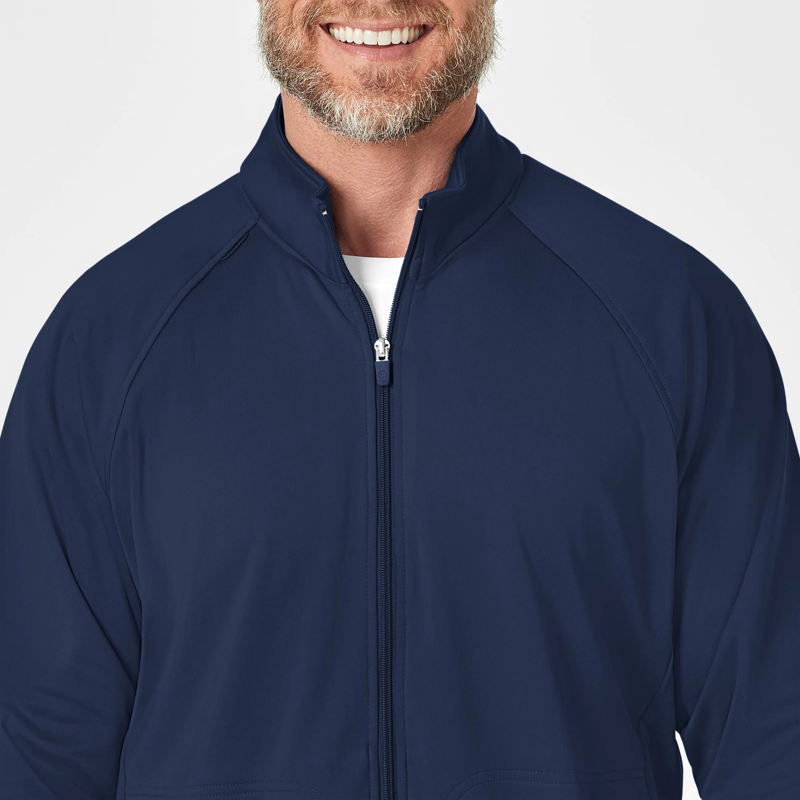 Men's Fleece Full Zip Jacket - Navy