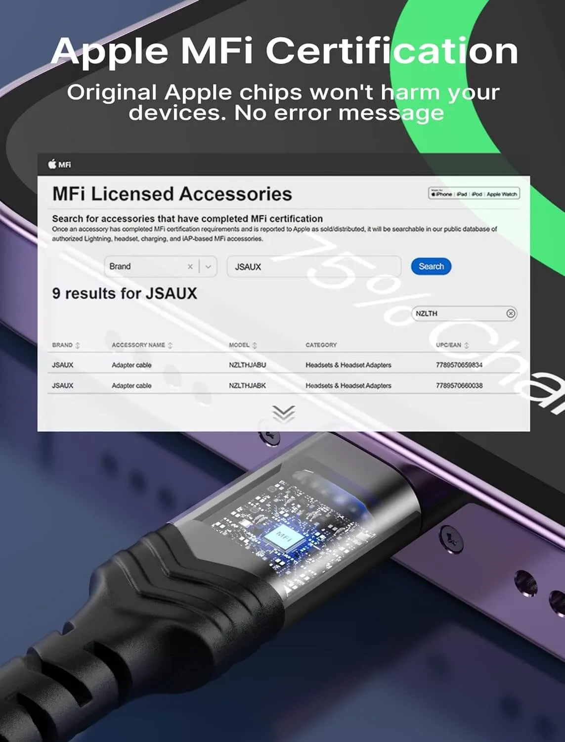 MFi Lightning to 3.5mm Audio Adapter