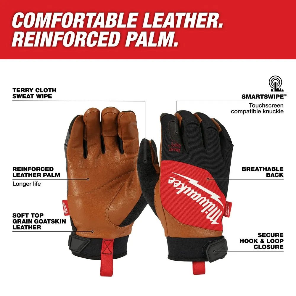 Milwaukee 48-73-0023 Leather Performance Gloves - X-Large