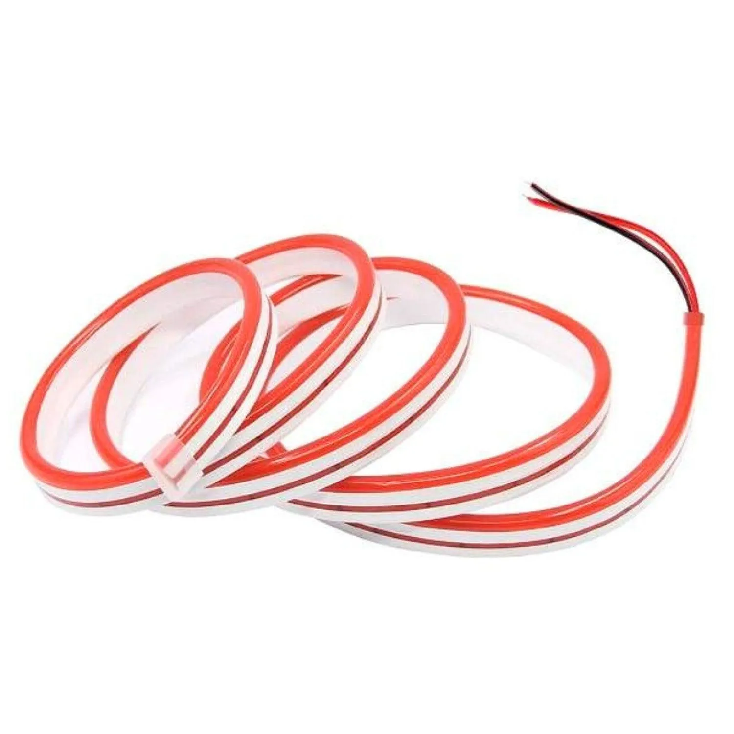 Mini Red LED Neon Flex 12V 6x12mm 120LED/m IP65 Waterproof 1cm Cut