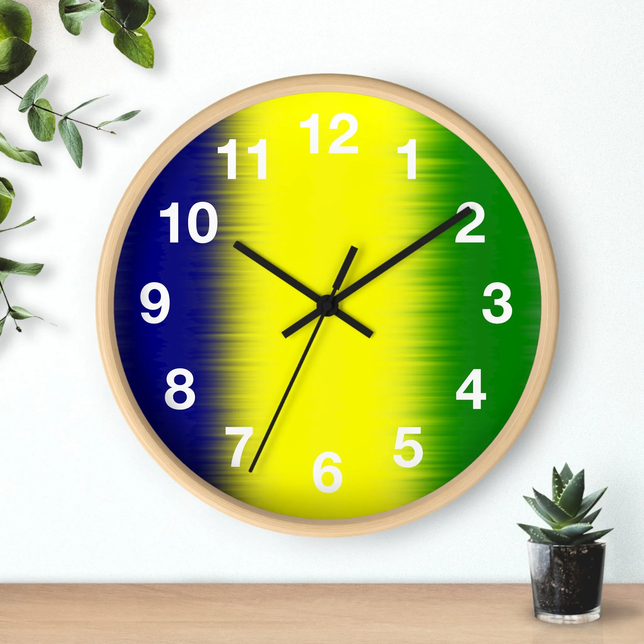 National Colors St. Vincent and the Grenadines Wall Clock